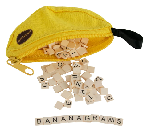 Board games like Bananagrams are such a great screen free activity!