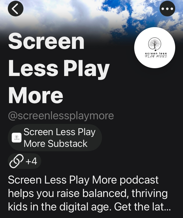 Substack, raising kids in the digital age, screen time, parenting, play