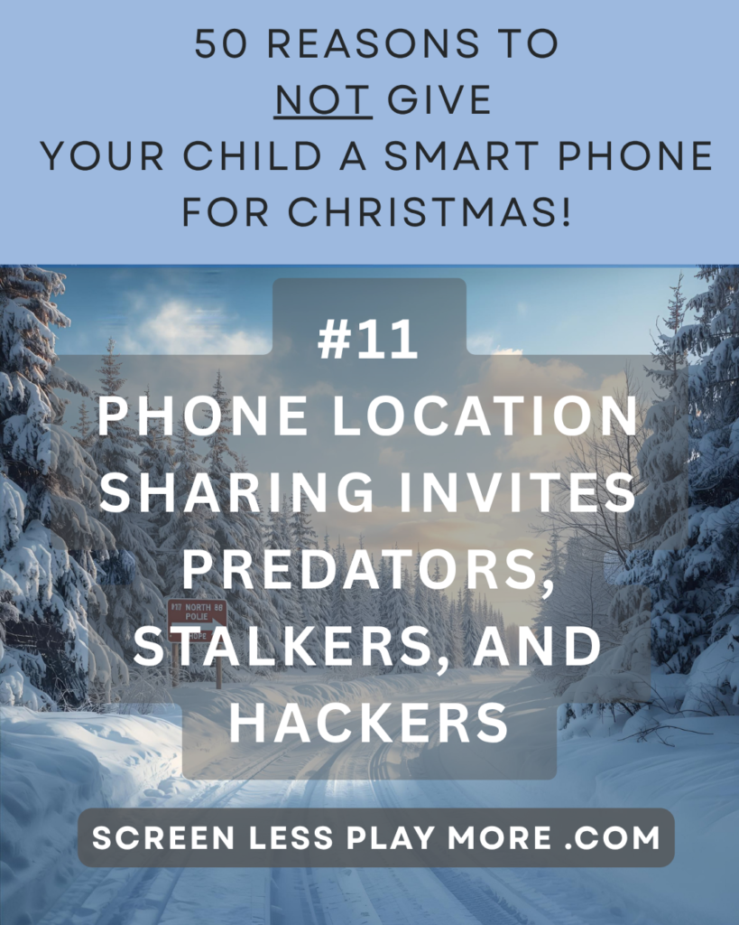 Phone location sharing invites predators, stalkers, an hackers