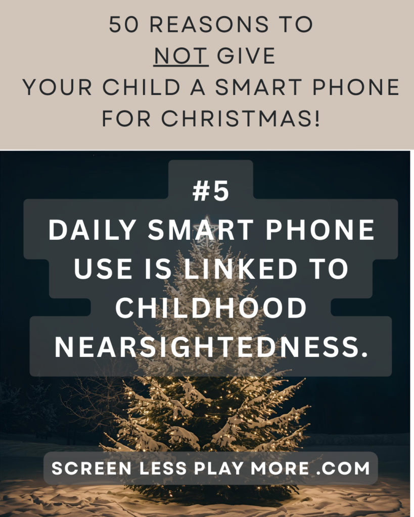 smart phone use is linked to miopia