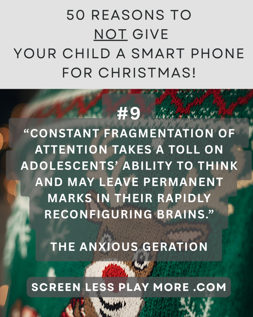 kids and technology, parenting, fragmentation of attention, anxious generation, Jonathan haidt