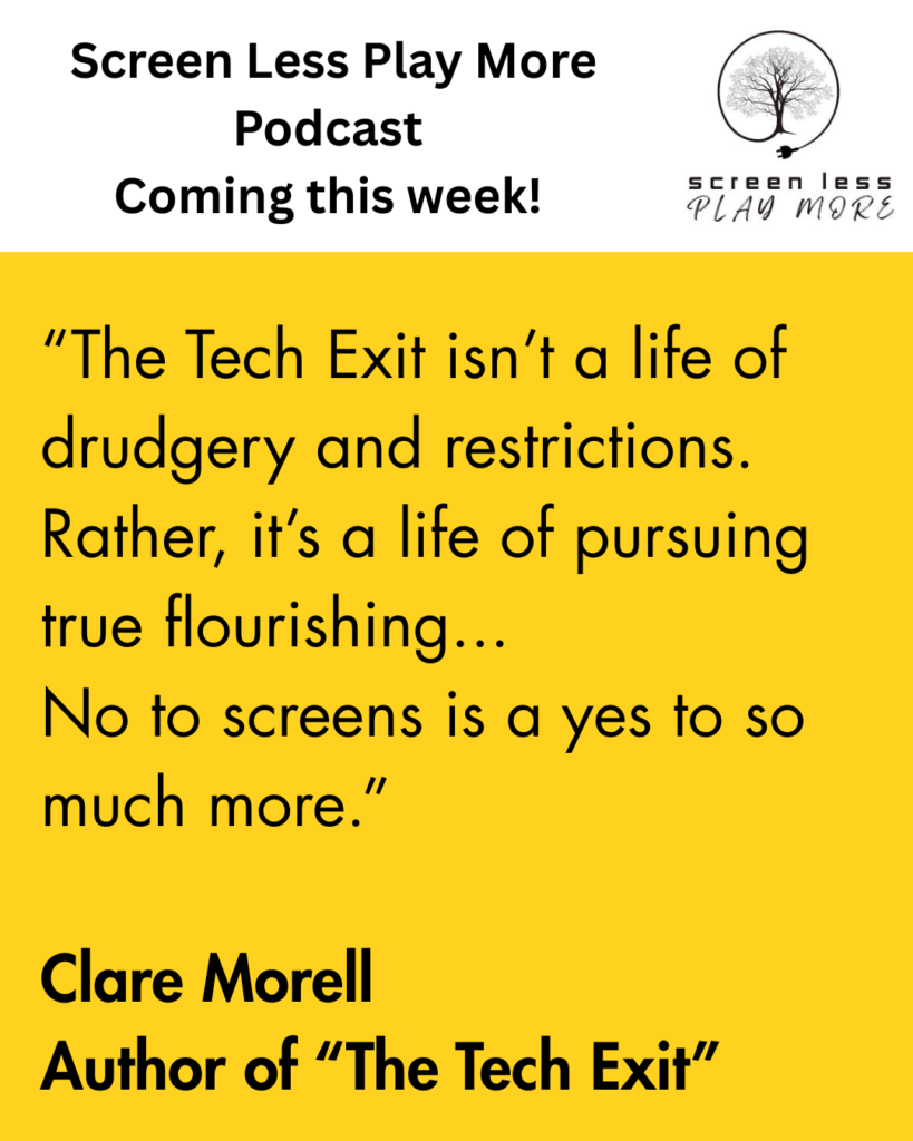 How do I get my kids off screens without a fight?, Screen time recommendations by age, screen detox for kids, screen free activities, what to do instead of screen time for kids, A practical guide to Freeing kids and teens from smartphones, The Tech Exit