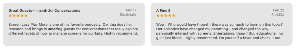 Screen Less Play More is the most popular parenting podcast, best podcast for new parents, and best parenting podcasts for moms, from host Cynthia Dvorak